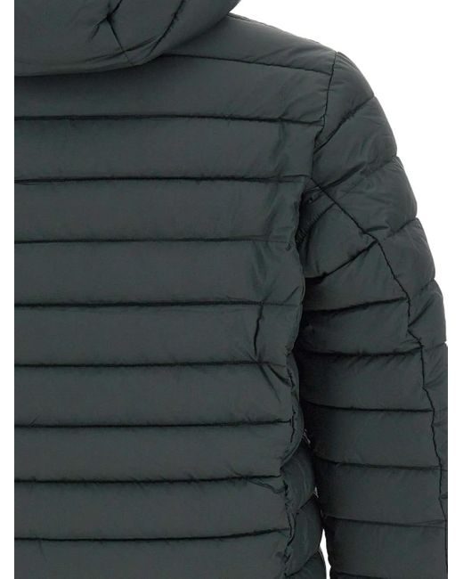 Save The Duck Gray Mito Juncus Hooded Padded Jacket for men