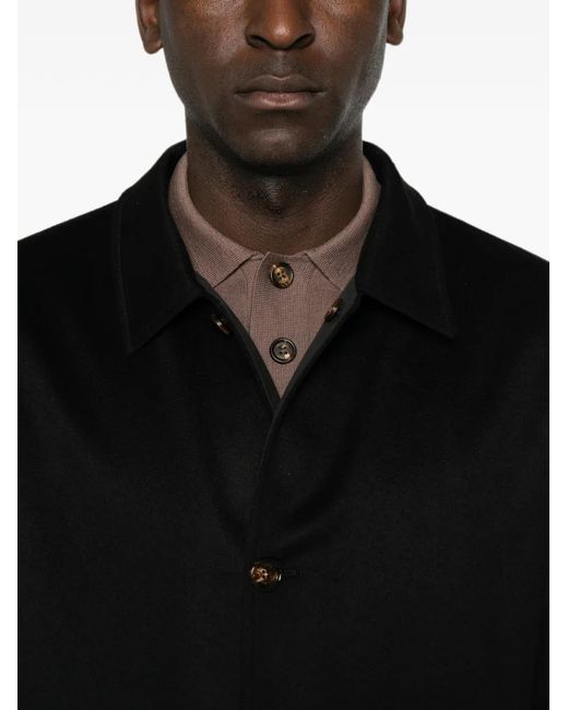 KIRED Black Single-Breasted Reversible Coat for men