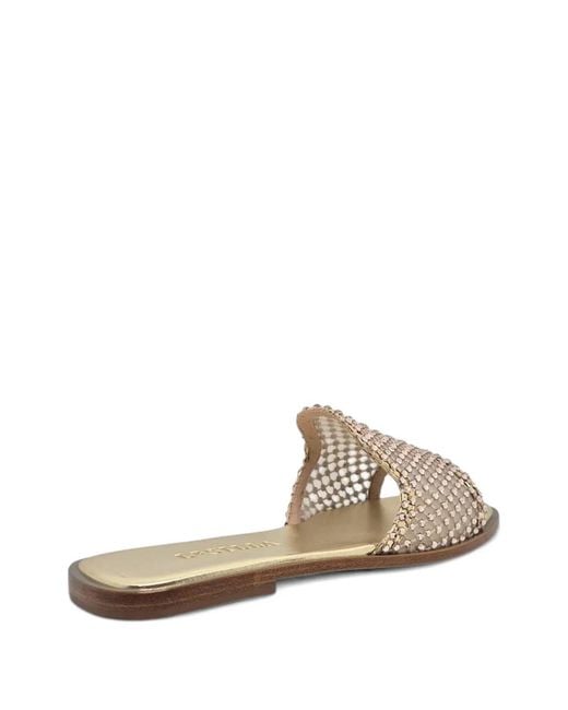 Le Silla White Sandales Gilda À Ornements En Cristal