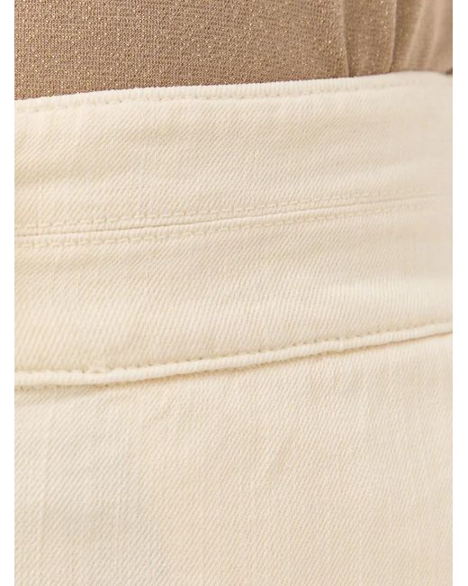 Patrizia Pepe White Cargo-Pocket Pants