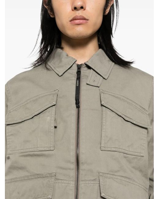 Aspesi Gray Gabardine Jacket for men