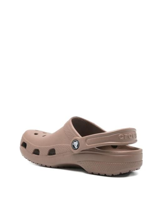 CROCSTM Brown Heel-Strap Mules