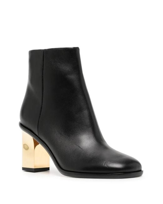 Chloé Black Sleek Leather Boots For