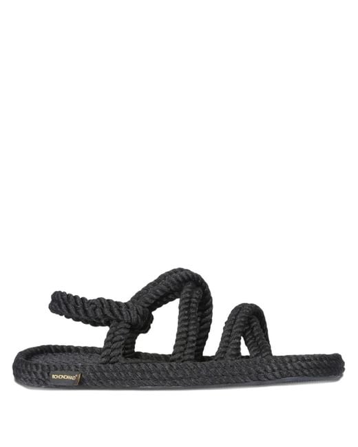 Bohonomad Black Rope Sandals