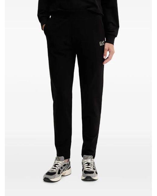 Chándal con logo estampado EA7 de color Black