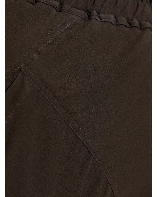 Rick Owens Brown Drawstring Trousers