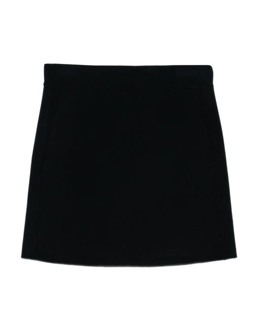 Max Mara Black Minirock aus Wolle