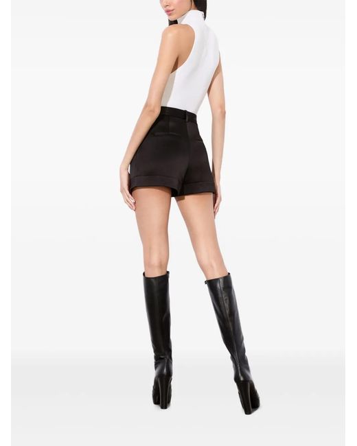 Alice + Olivia Black Conry Pleated Shorts
