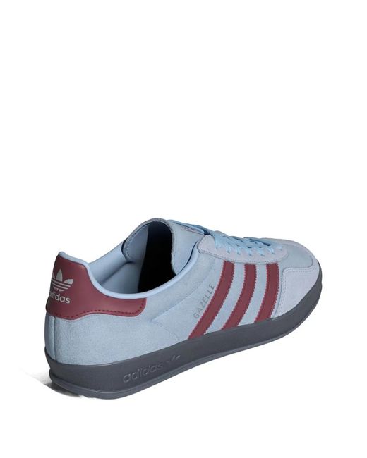 Adidas Blue Gazelle Indoor Logo-Detail Sneakers for men