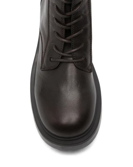 Vic Matié Black Xavier Lace-Up Platform Ankle Boots