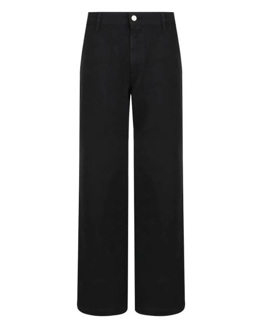 Douuod Black Five-Pockets Straight Trousers