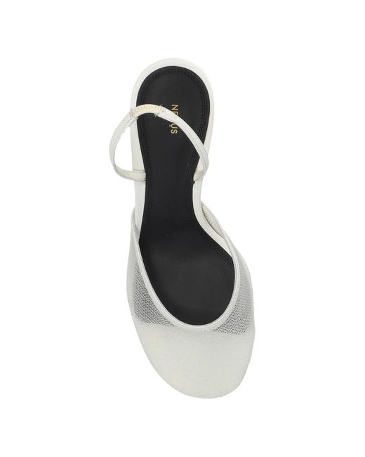 Neous White Slingback Pumps