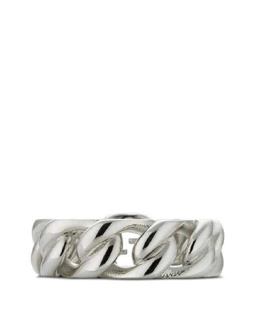 Gucci Interlocking G Ring in het White