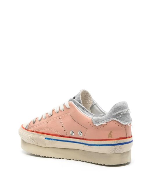 HIDNANDER Pink Starless Platform Sneakers