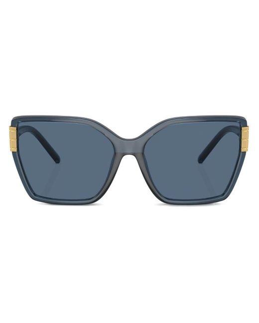 Tory Burch Blue Eleanor Oversize-frame Sunglasses