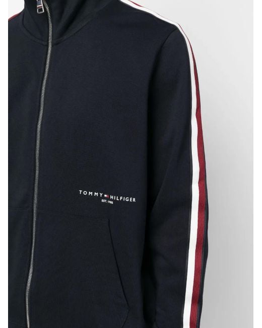 メンズ Tommy Hilfiger ロゴ ボンバージャケット Blue
