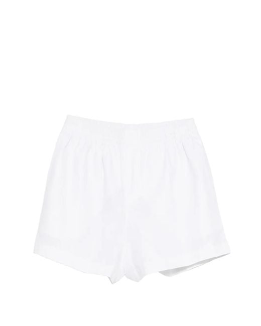 Osklen White Elasticated Shorts