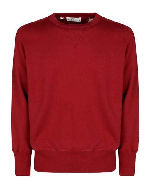 Levi's Red Crew-Neck Cotton Sweater for men