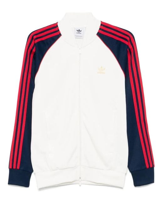 Adidas Red Sst Adicolor Track Jacket for men