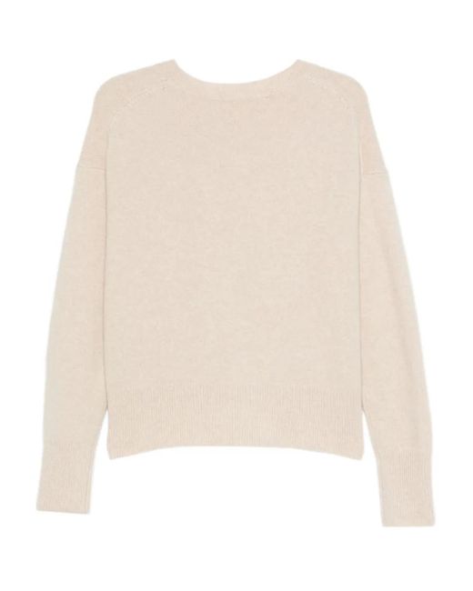 Joseph Natural Round-Neck Cashmere Sweater