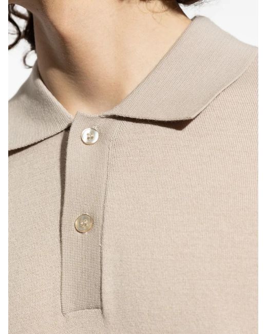Samsøe & Samsøe White Wool Polo Shirt for men