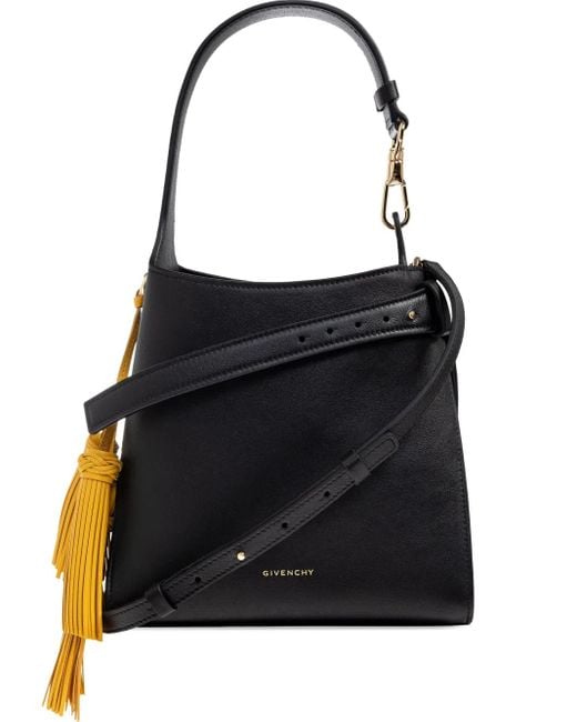 Givenchy Black Tassel-Embellished Leather Tote Bag