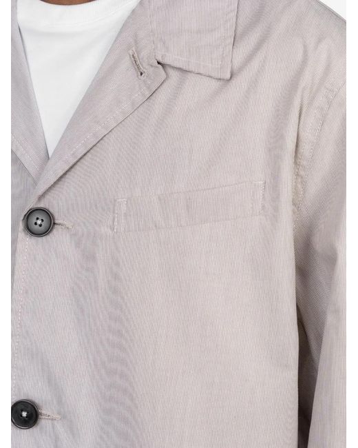 Universal Works Gray Franck Buttoned Cotton Jacket for men