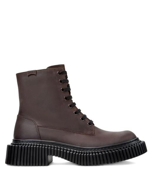 Camper Brown Pix Berlin Lace-Up Boots
