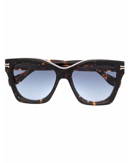 Marc Jacobs Brown Tortoiseshell Square-frame Sunglasses