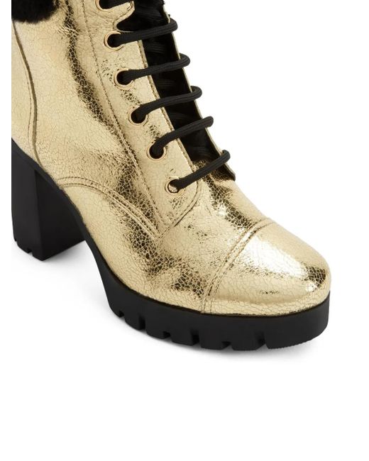 Giuseppe Zanotti Black Stiefel Im Metallic-Look 90Mm