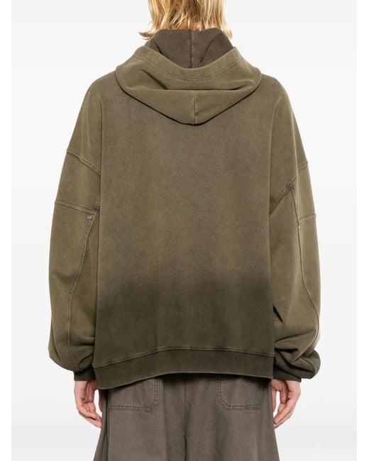 TEAM WANG design Green Reset Hoodie