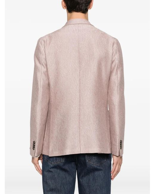 Tagliatore Natural Double-Breasted Blazer for men