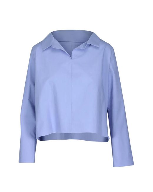 Peter Cohen Blue Long-Sleeve Blouse