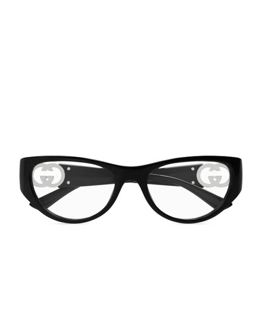 Gucci キャットアイ眼鏡フレーム Black