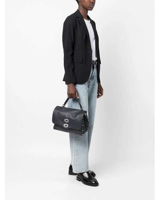 Zanellato Blue Small Postina Cross Body Bag