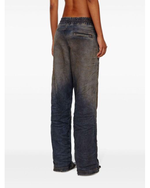 DIESEL Denim Trainingsbroek in het Blue