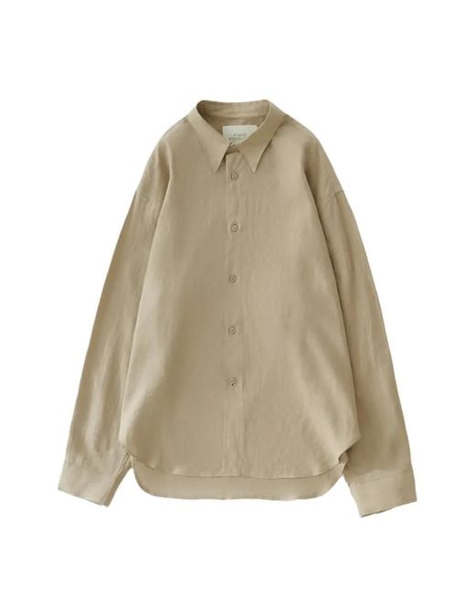 Studio Nicholson Natural Rafe Long-Sleeve Shirt for men