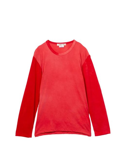 Comme des Garçons Red Long-Sleeve Top