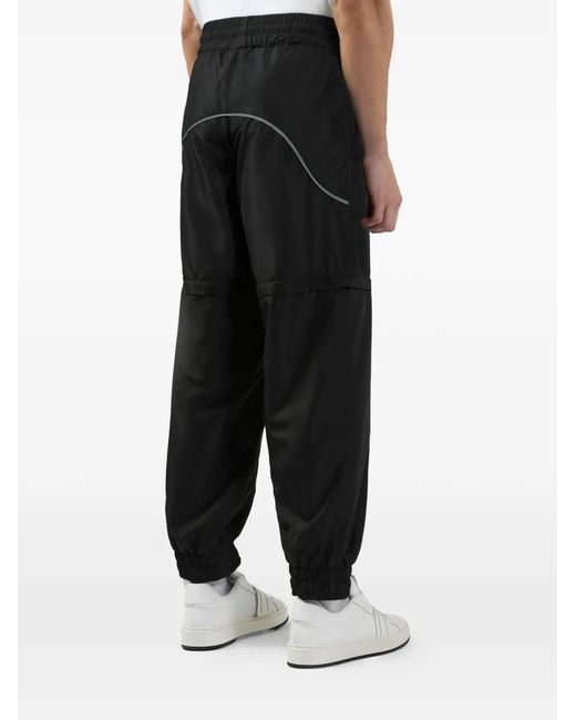 Gcds Black Panelled Track Pants for men