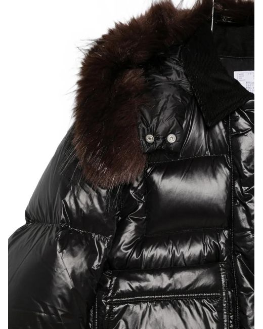 Sacai Black Double-Breasted Jacket