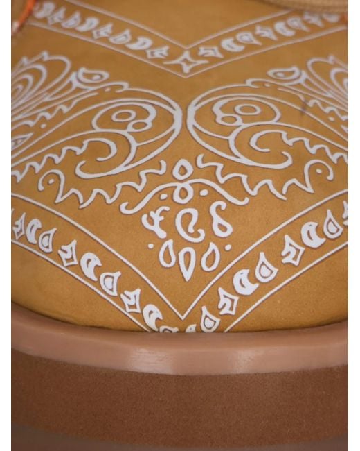PDF Brown Paisley-Pattern Boots for men