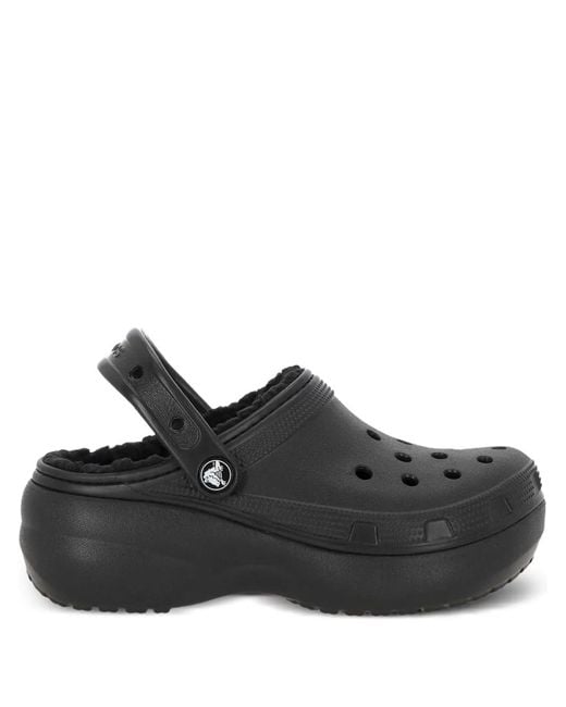 CROCSTM Black Classic Platform Clogs