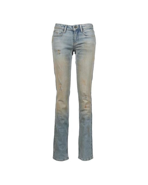 Guess Blue Distressed Skinny Jeans