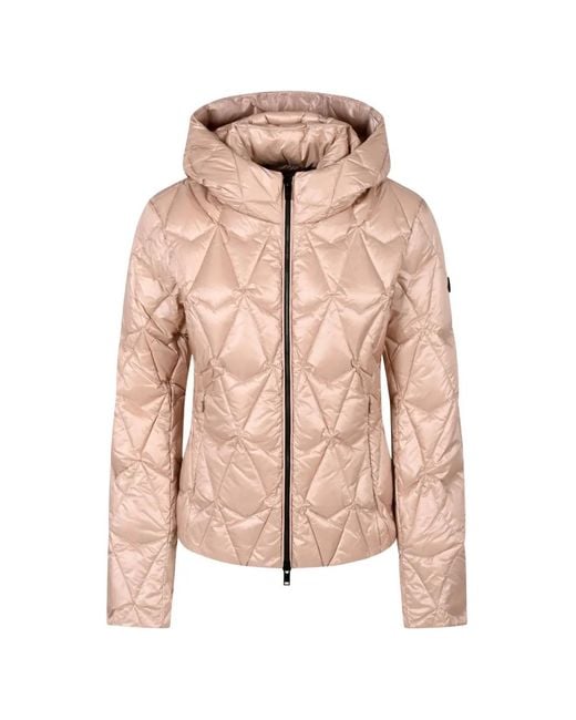Moose Knuckles Pink Quilted Hooded Jacket