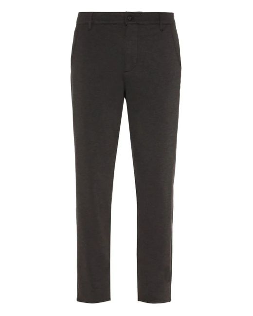 7 For All Mankind Gray Button-Fastening Trousers for men
