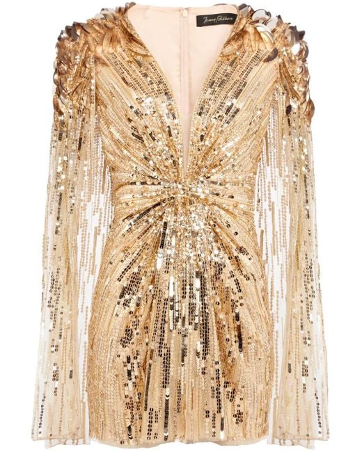 Jenny Packham Natural Honey Mini Dress