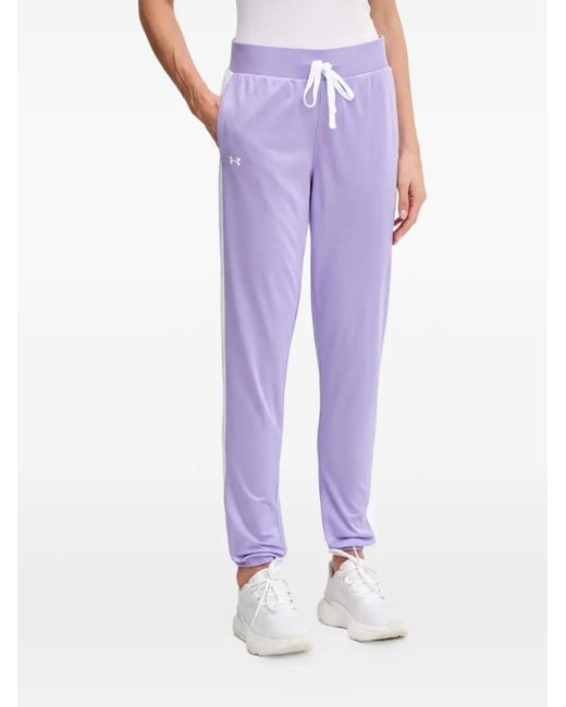 Under Armour Purple Stripe-Detail Tracksuit
