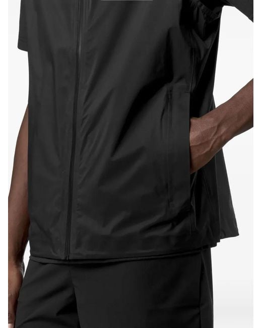 K-Way Black Croxier Zip Logo Jacket