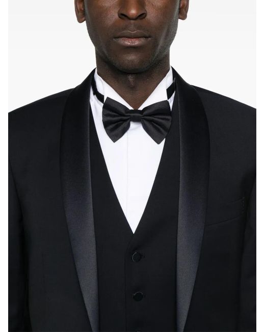 Tagliatore Black Shawl-Collar Dinner Suit for men
