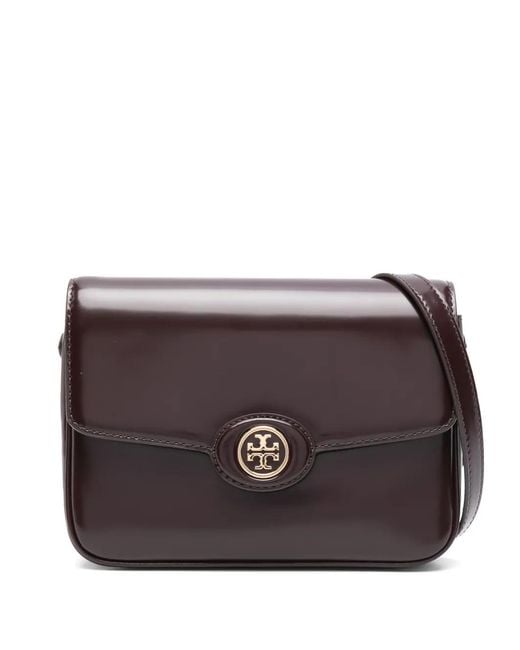 Tory Burch Gray Crosshatched Shoulder Bag